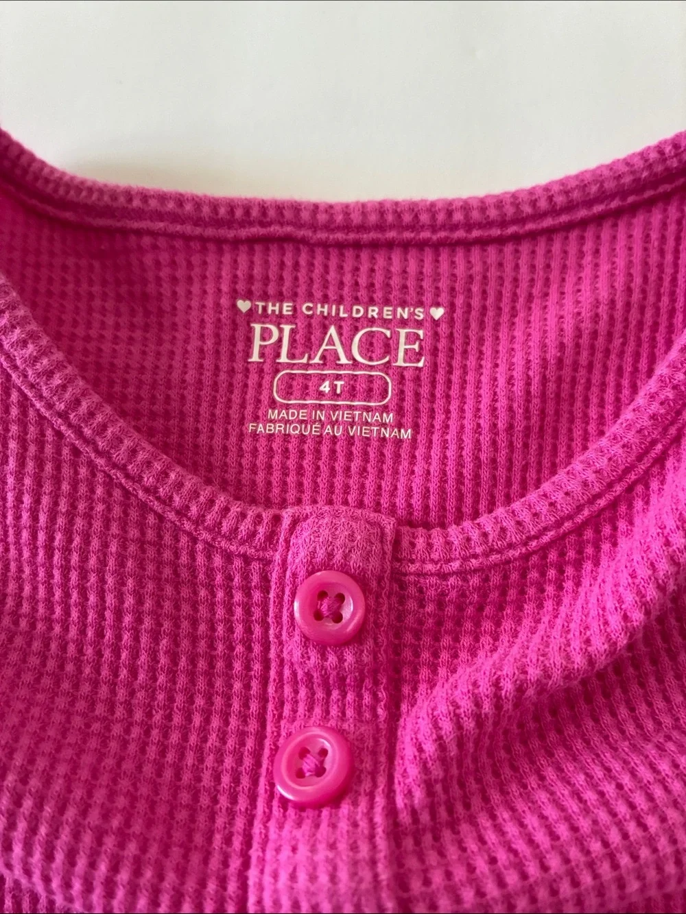 The Children's Place Pink Waffle-Knit Long-Sleeve Dress-4T